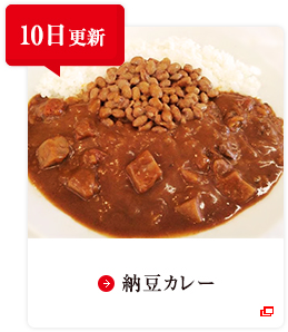 10日更新 納豆カレー
