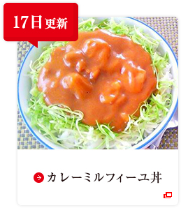 17日更新 カレーミルフィーユ丼