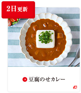 2日更新 豆腐のせカレー